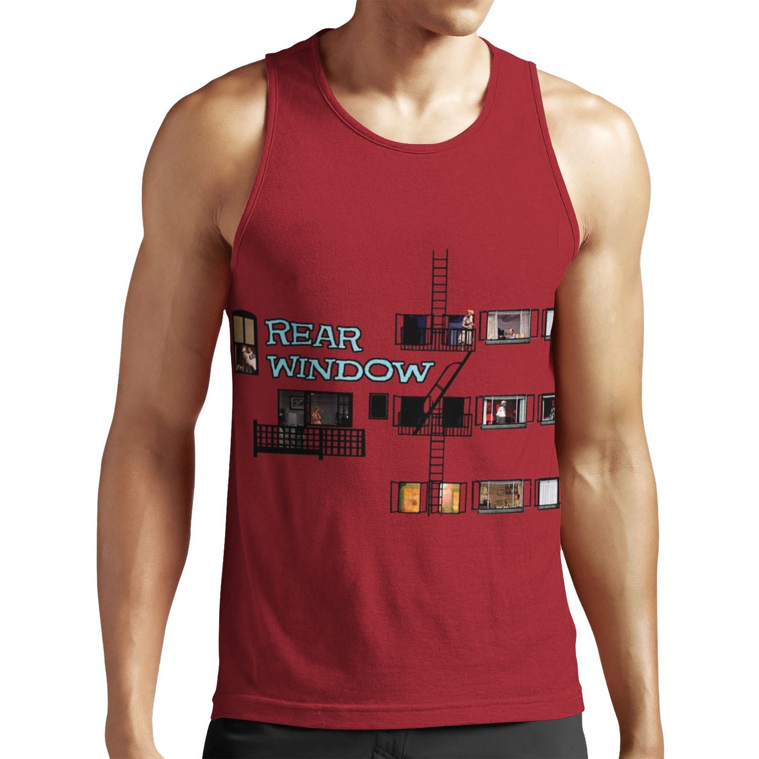 Rear Window All-over-print Unisex Tank Top