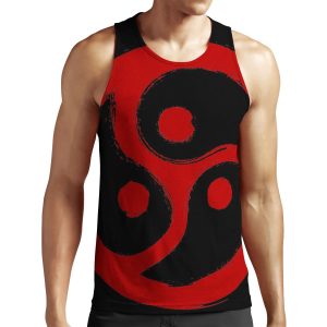 Red Bdsm Triskelion Grunge All-over-print Unisex Tank Top
