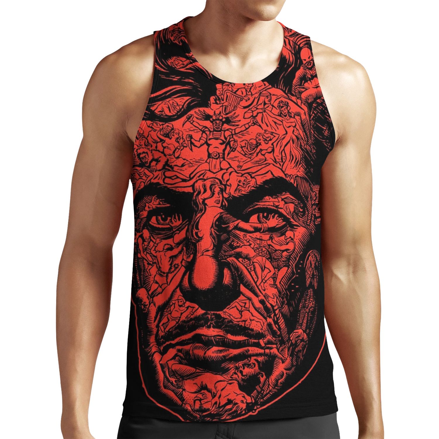 Red Death All-over-print Unisex Tank Top