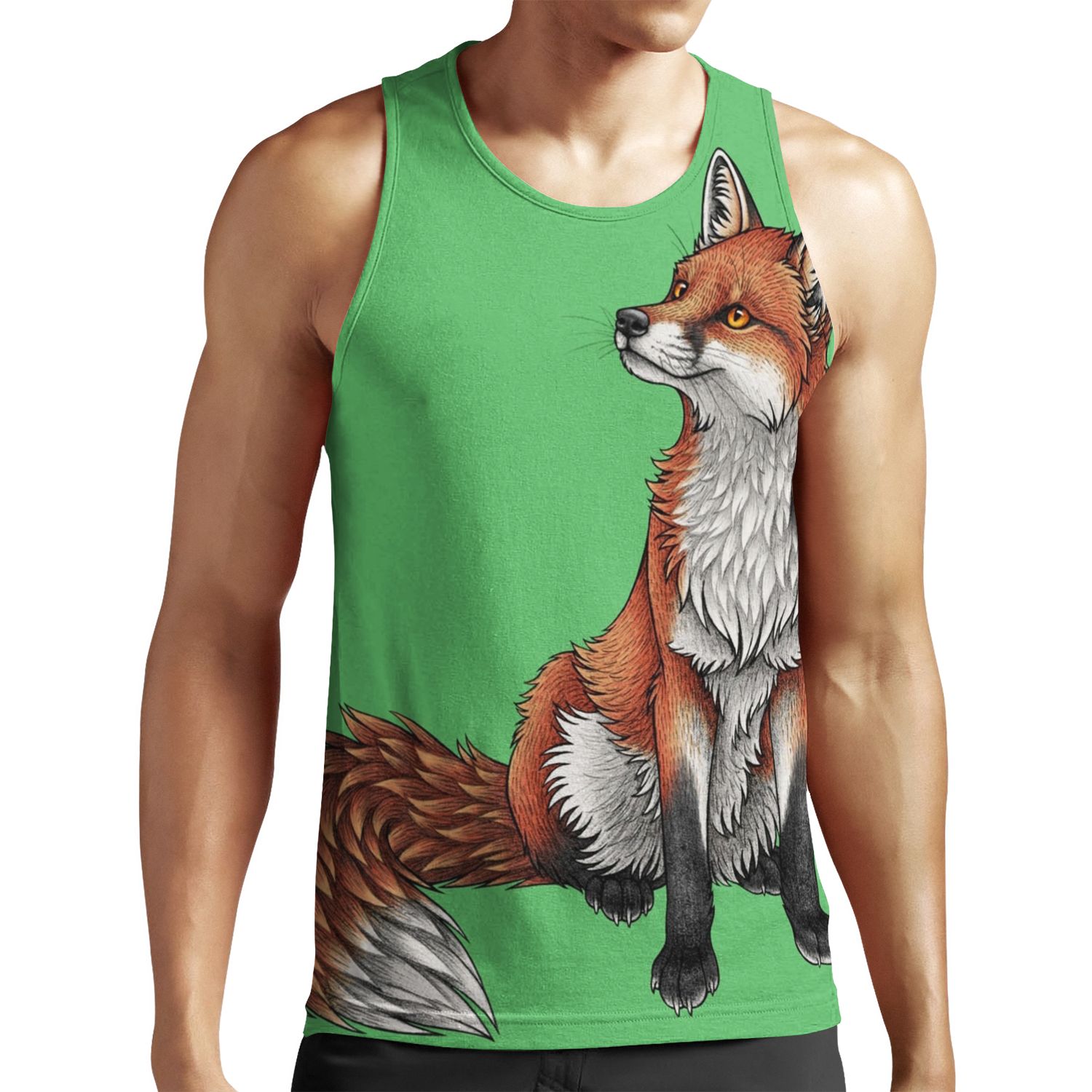 Red Fox All-over-print Unisex Tank Top