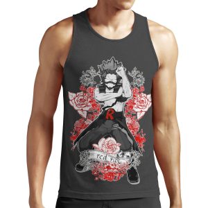 Red Riot Flower Boy ~ Kirishima Eijirou My Hero Academia All-over-print Unisex Tank Top