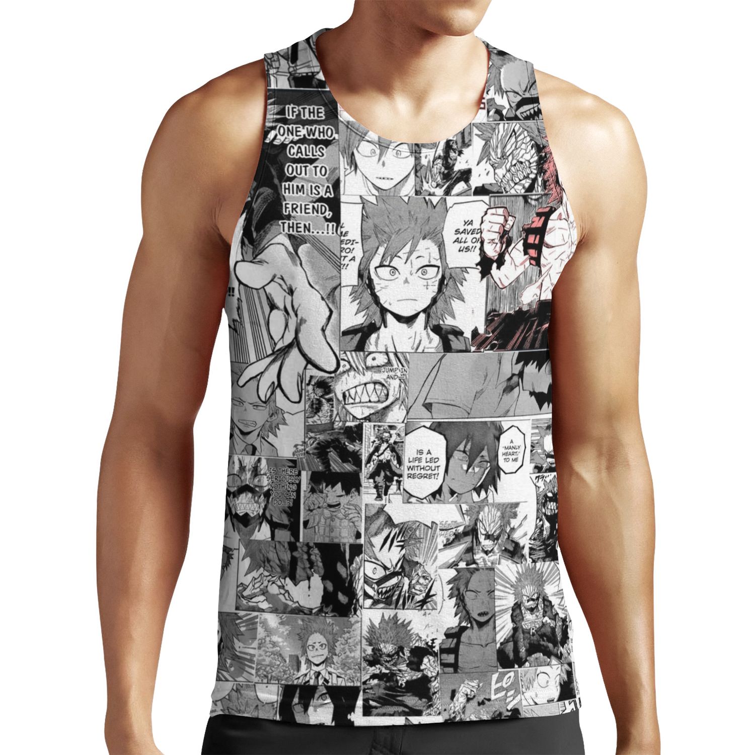 Red Riot Manly Hearted Hero All-over-print Unisex Tank Top