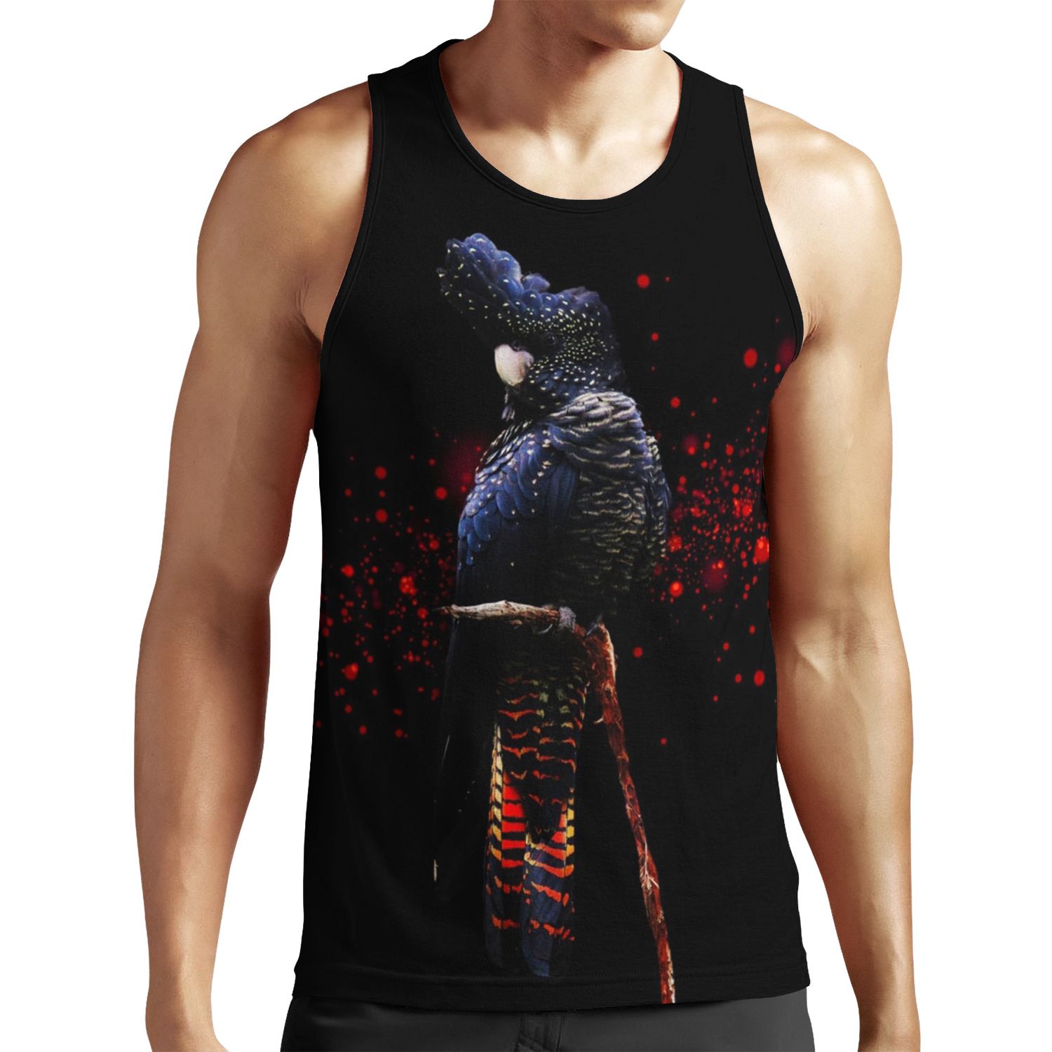 Red Tailed Black Cockatoo All-over-print Unisex Tank Top