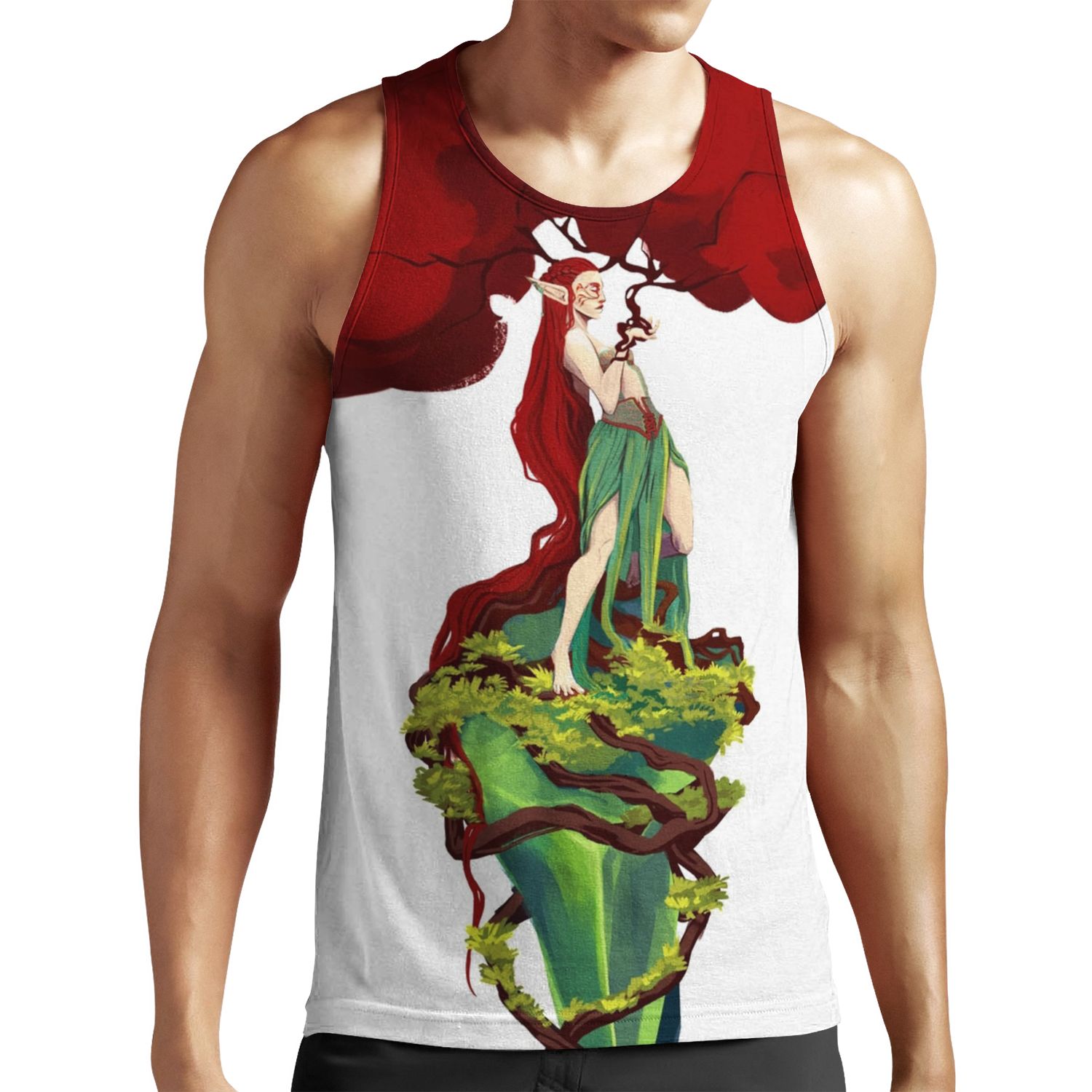Red Tree All-over-print Unisex Tank Top