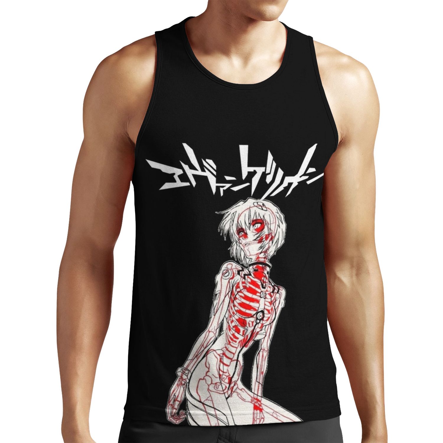 Rei Evangelion X Ray All-over-print Unisex Tank Top