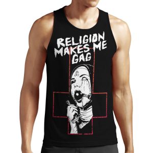 Religion Makes Me Gag All-over-print Unisex Tank Top