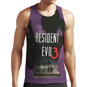 Resident Evil 3 Nemesis Minimalist Print All-over-print Unisex Tank Top
