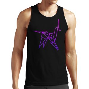 Retro Blade Runner Origami Unicorn All-over-print Unisex Tank Top