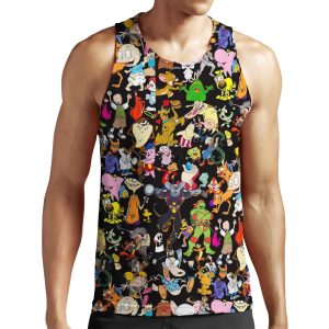 Retro Cartoons Rugrats 80S 90S Tv Show Cartoon Rockos Life All-over-print Unisex Tank Top