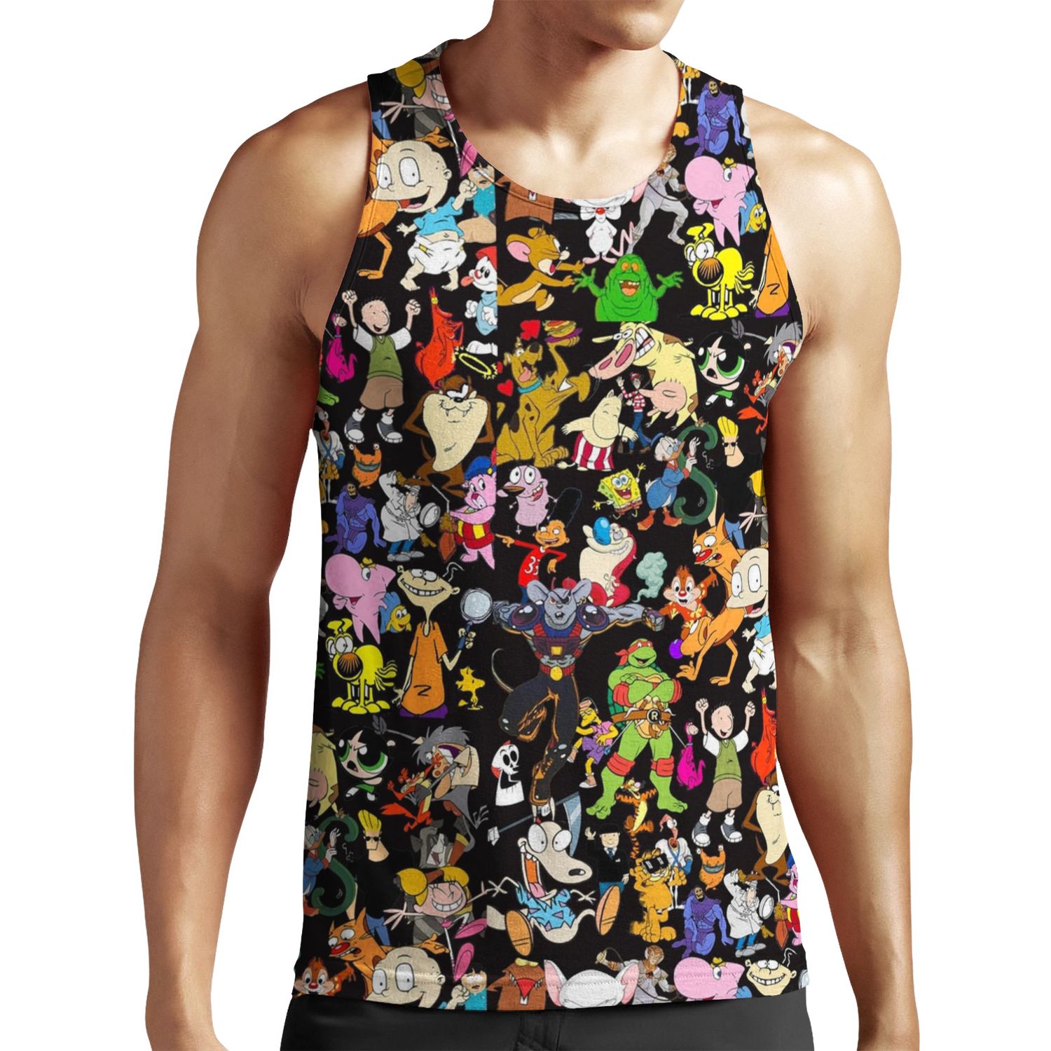 Retro Cartoons Rugrats 80S 90S Tv Show Cartoon Rockos Life All-over-print Unisex Tank Top