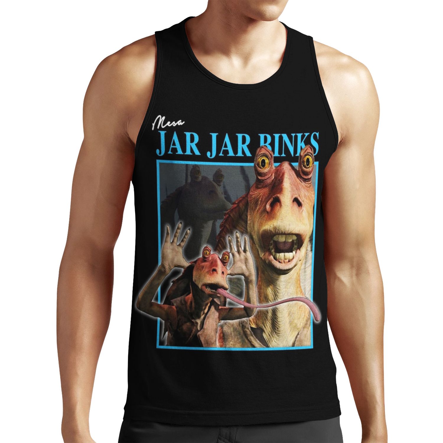 Retro Jar Jar Binks All-over-print Unisex Tank Top