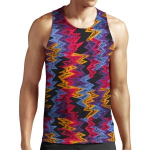 Retro Jordan Inspired Nothing But Net Pattern All-over-print Unisex Tank Top