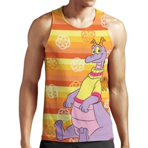 Retro Orange Stripe Figment All-over-print Unisex Tank Top