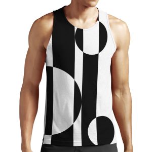 Retro Sixties Black And White Op Art All-over-print Unisex Tank Top