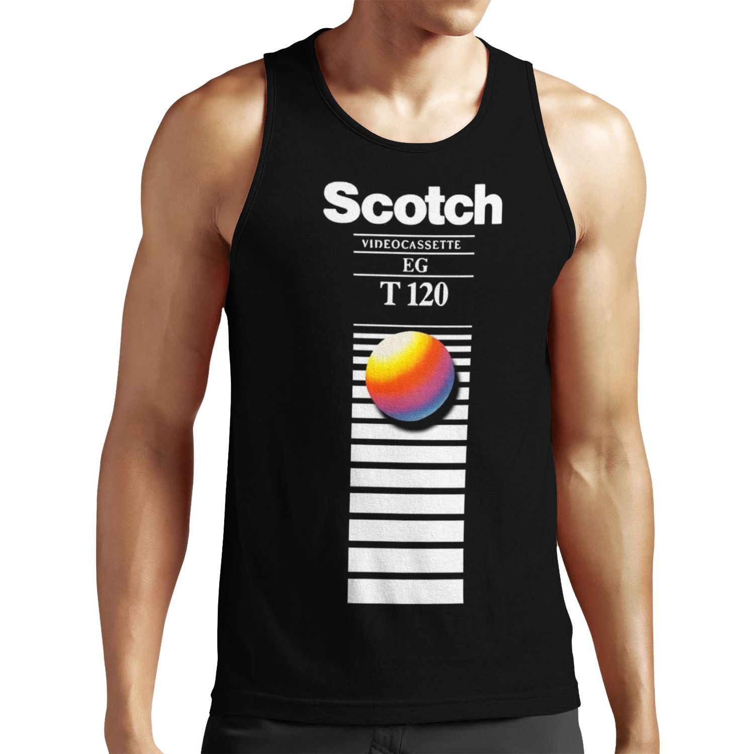 Retro Vhs Tape Vaporwave Aesthetic All-over-print Unisex Tank Top