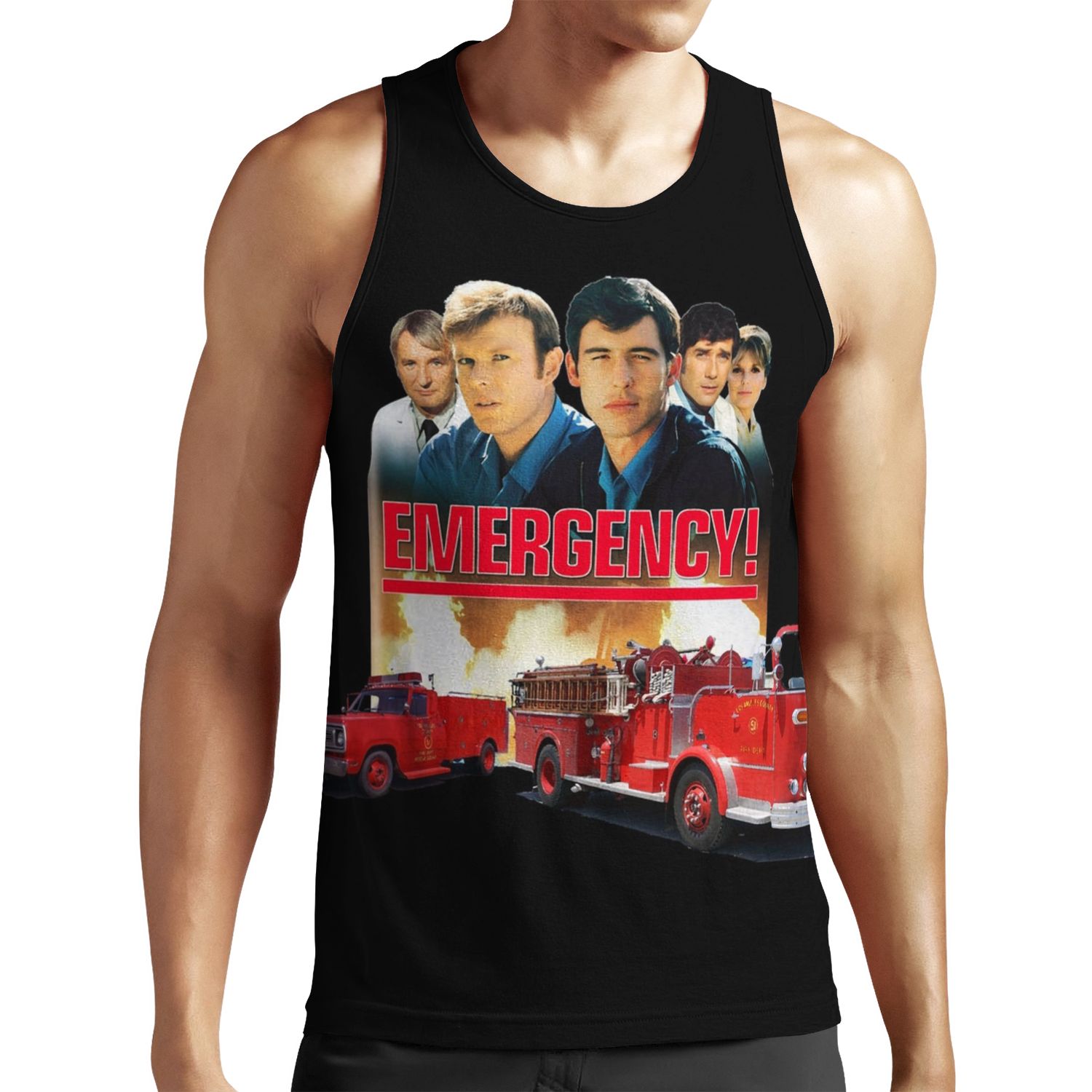 Retro Vintage 70S Medical Drama Emergency Tribute All-over-print Unisex Tank Top