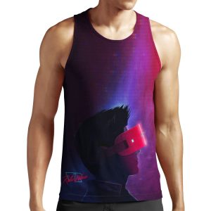 Retrowave Vr Guy All-over-print Unisex Tank Top