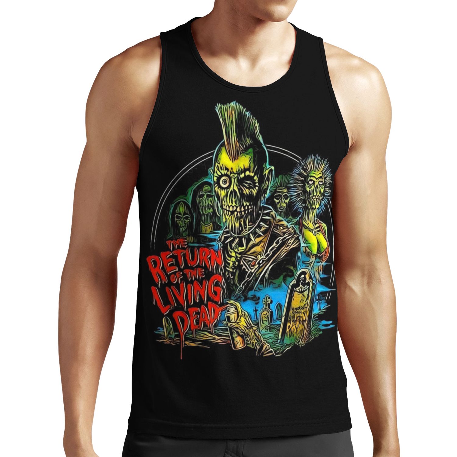 Return Of The Living Dead Tarman Poster Art All-over-print Unisex Tank Top