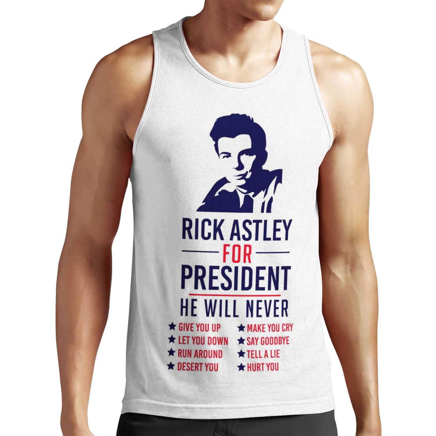 Rick Astley For President All-over-print Unisex Tank Top