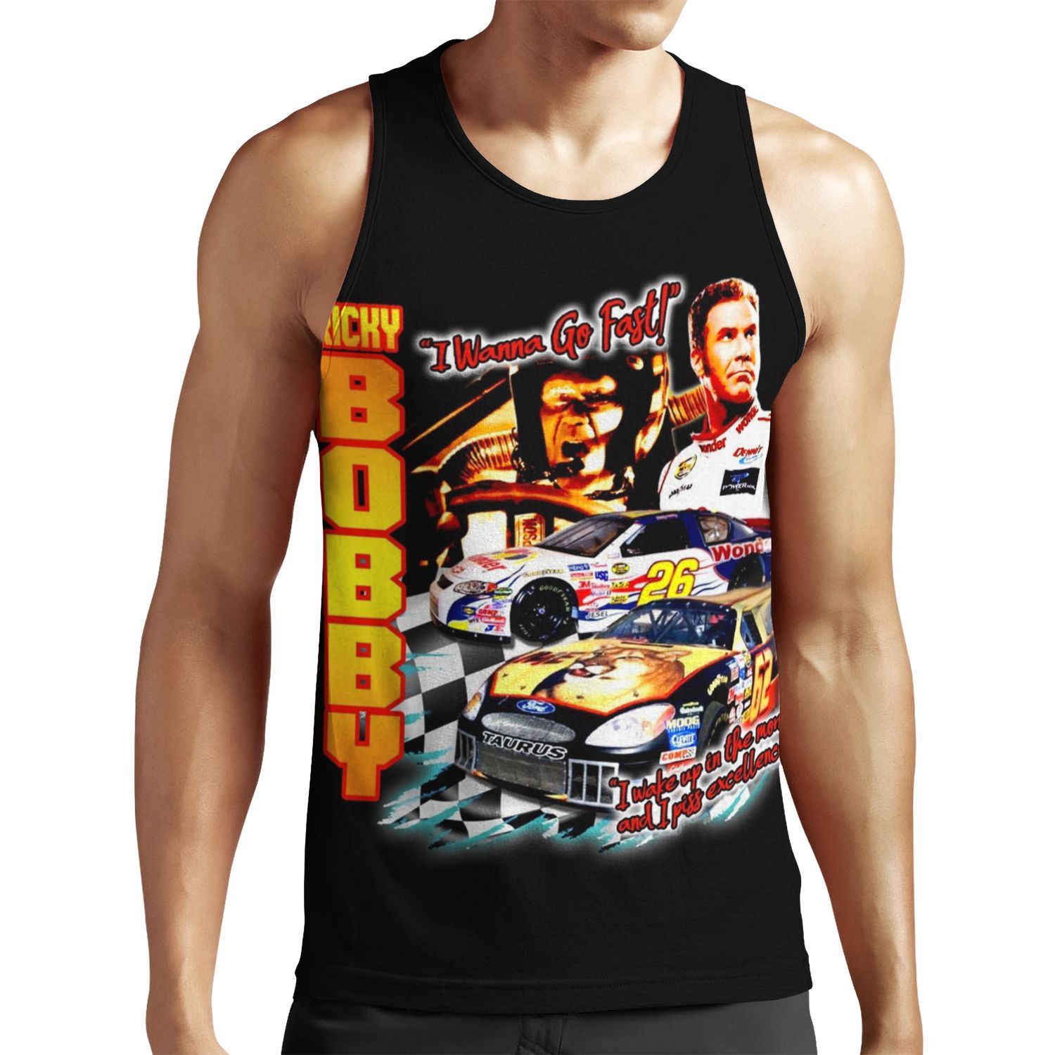 Ricky Bobby Racing Shirt All-over-print Unisex Tank Top