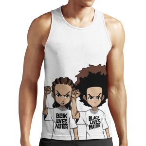 Riley And Huey Freeman Protesting All-over-print Unisex Tank Top