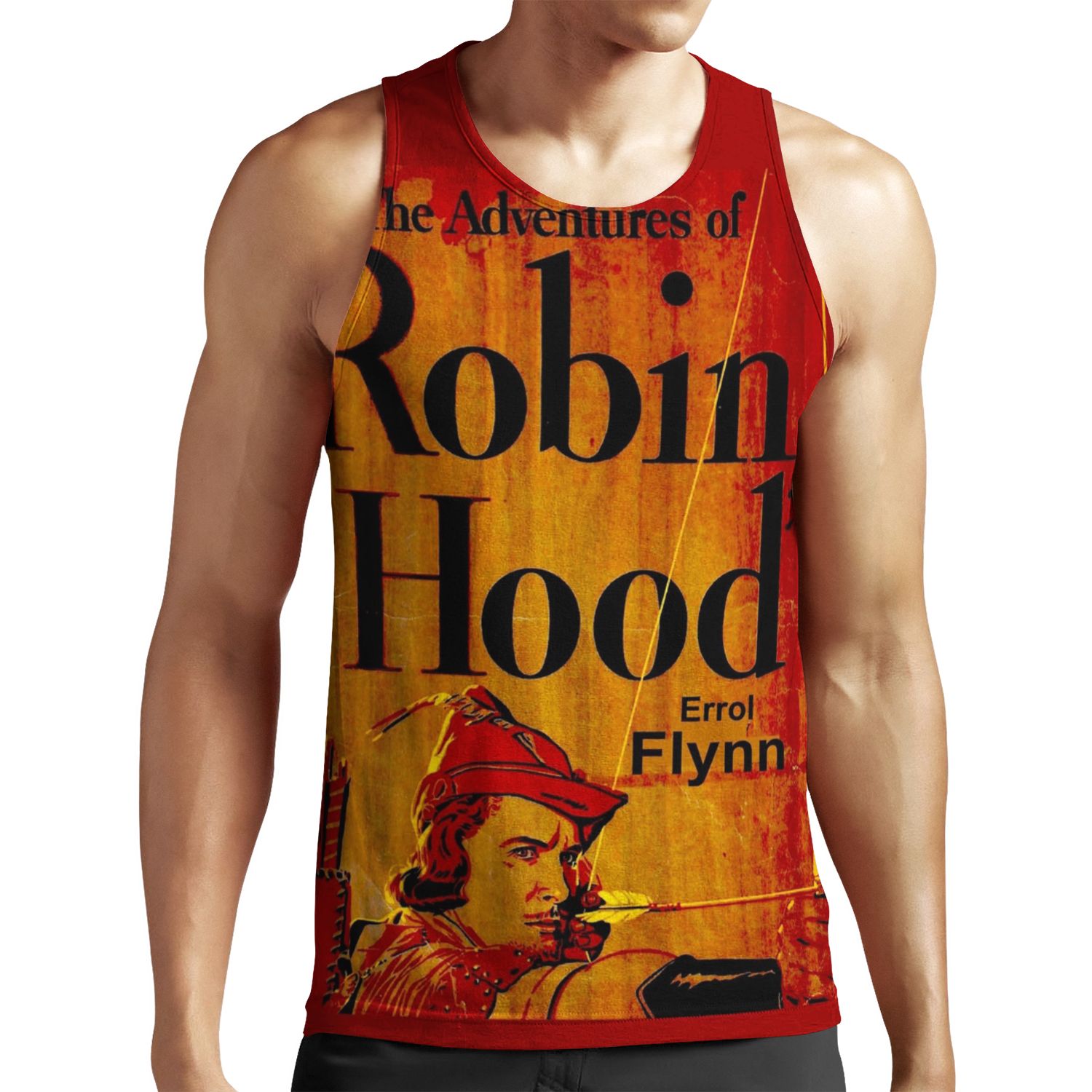 Robin Hood%3B Vintage Rare Movie Poster Print All-over-print Unisex Tank Top