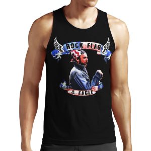 Rock Flag And Eagle All-over-print Unisex Tank Top