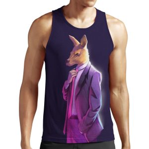 Roo In Suit Atheism Is Unstoppable Logo All-over-print Unisex Tank Top