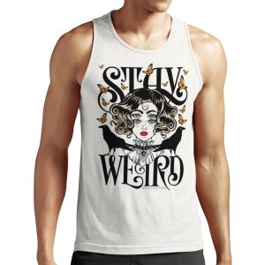 Rose And The Ravens Stay Weird Colour Version All-over-print Unisex Tank Top