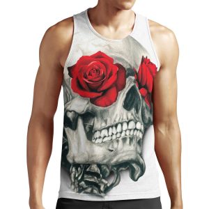 Rose Eye Skull All-over-print Unisex Tank Top