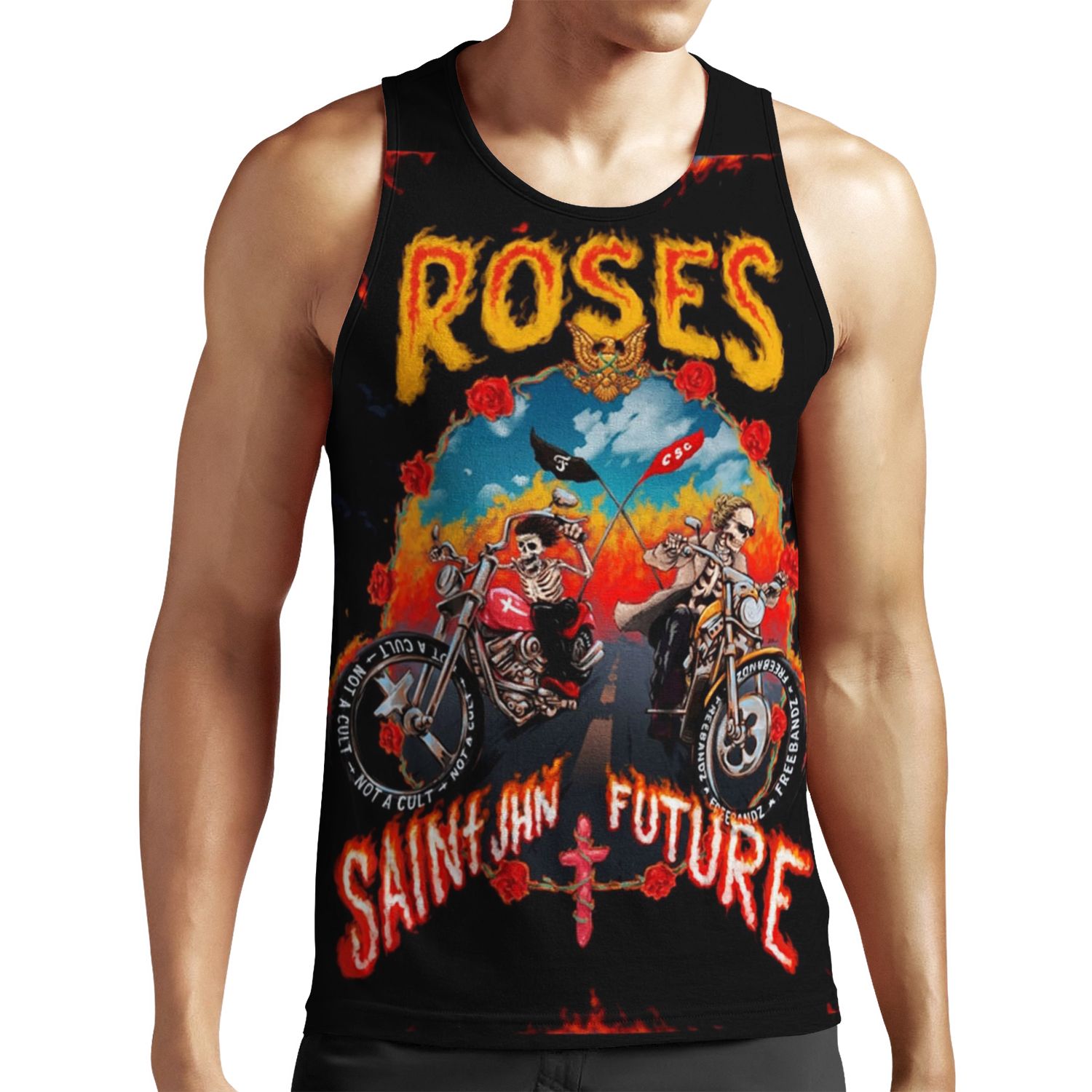 Roses Saint Jhn All-over-print Unisex Tank Top