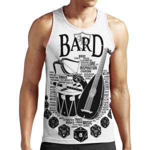 Rpg Class Series Bard Black Version All-over-print Unisex Tank Top