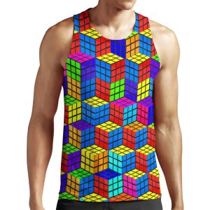 Rubik S Illusion All-over-print Unisex Tank Top