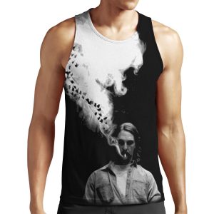 Rustin Cohle From True Detective Smoking A Cigarette All-over-print Unisex Tank Top