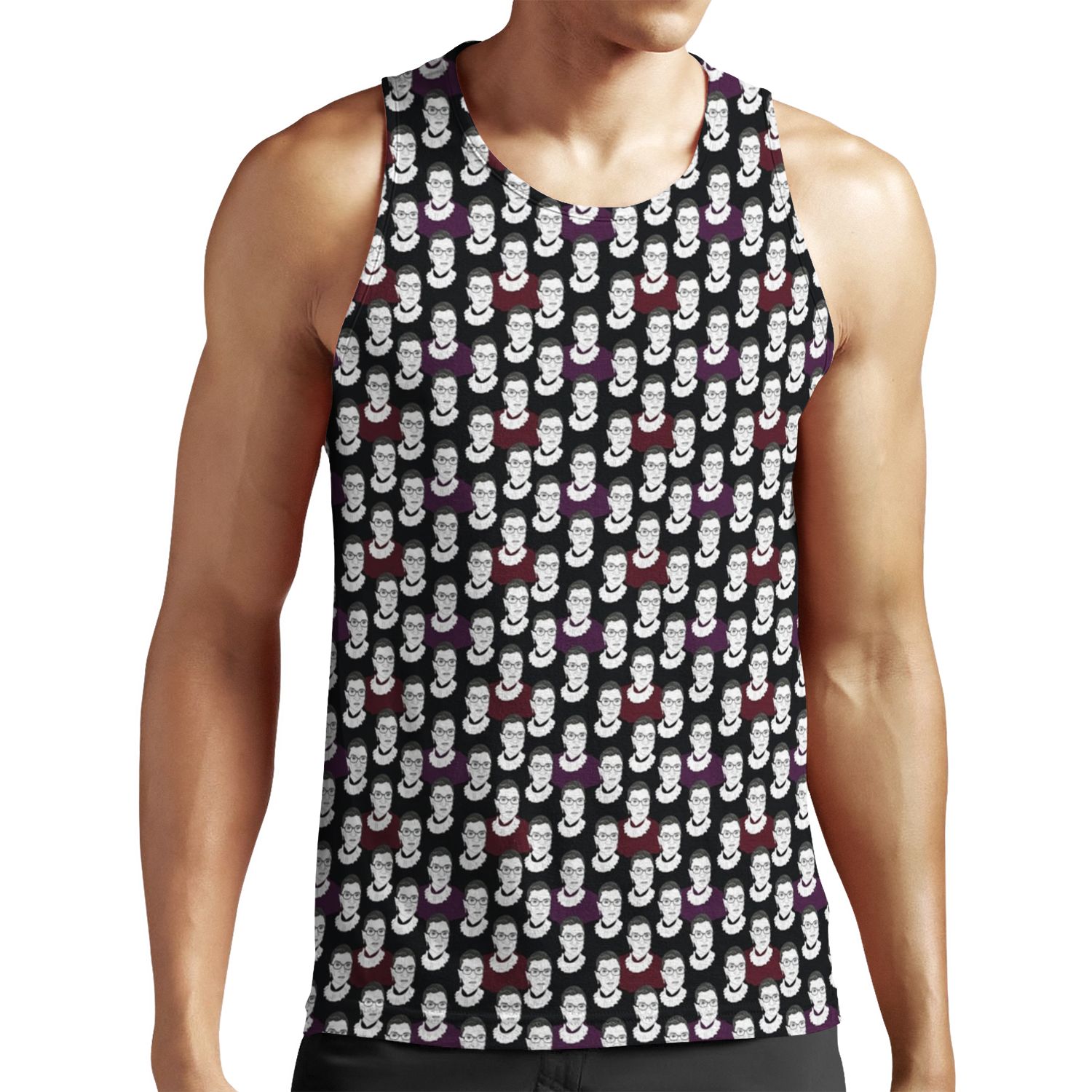 Ruth Bader Ginsburg Pattern All-over-print Unisex Tank Top