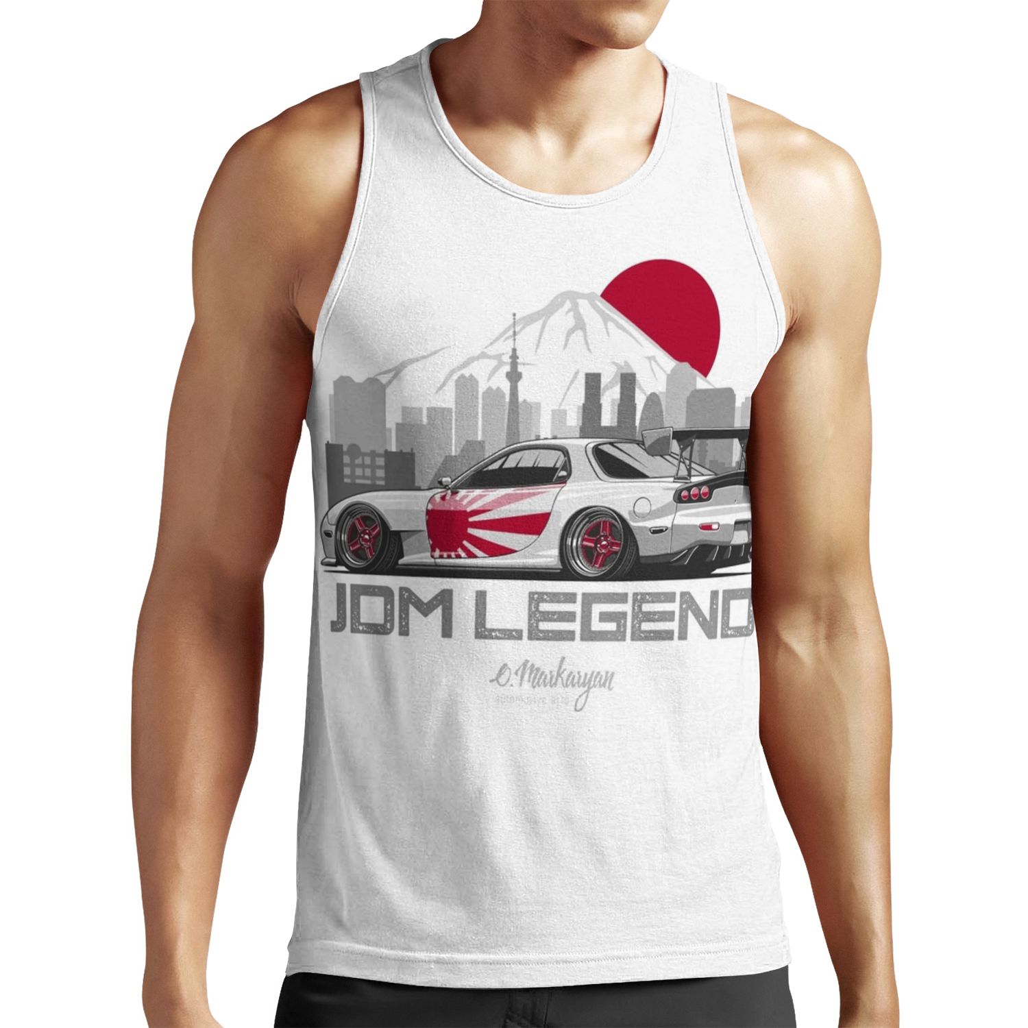 Rx7 Jdm Legend All-over-print Unisex Tank Top