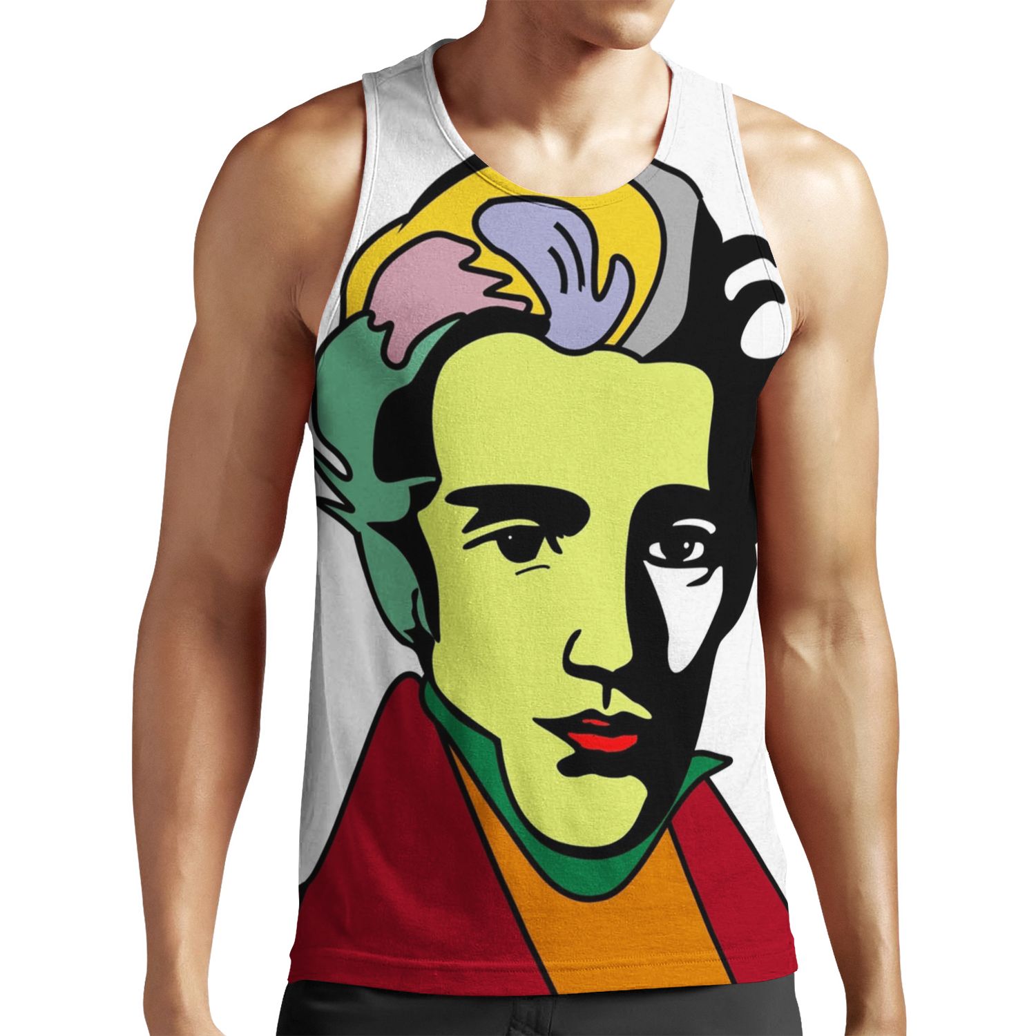 S%C3%B8Ren Kierkegaard All-over-print Unisex Tank Top