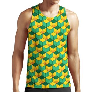 Sabito Haori Pattern All-over-print Unisex Tank Top