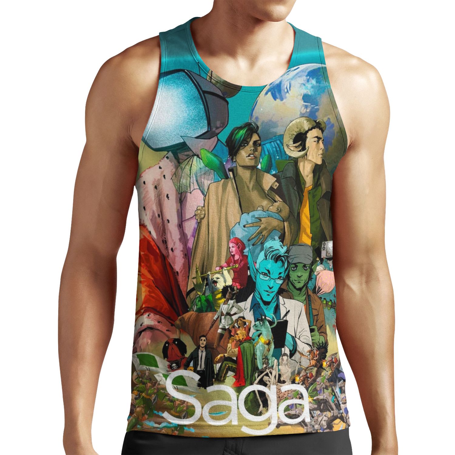 Saga Comic Characters Geek All-over-print Unisex Tank Top