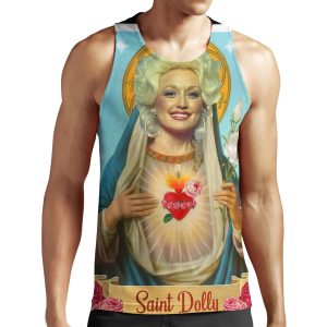 Saint Dolly Parton All-over-print Unisex Tank Top
