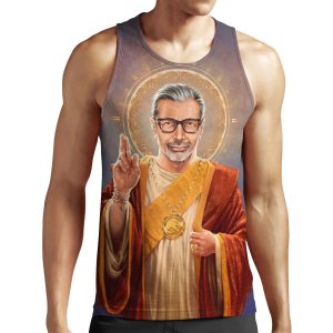 Saint Jeff Of Goldblum Jeff Goldblum Original Religious Painting All-over-print Unisex Tank Top
