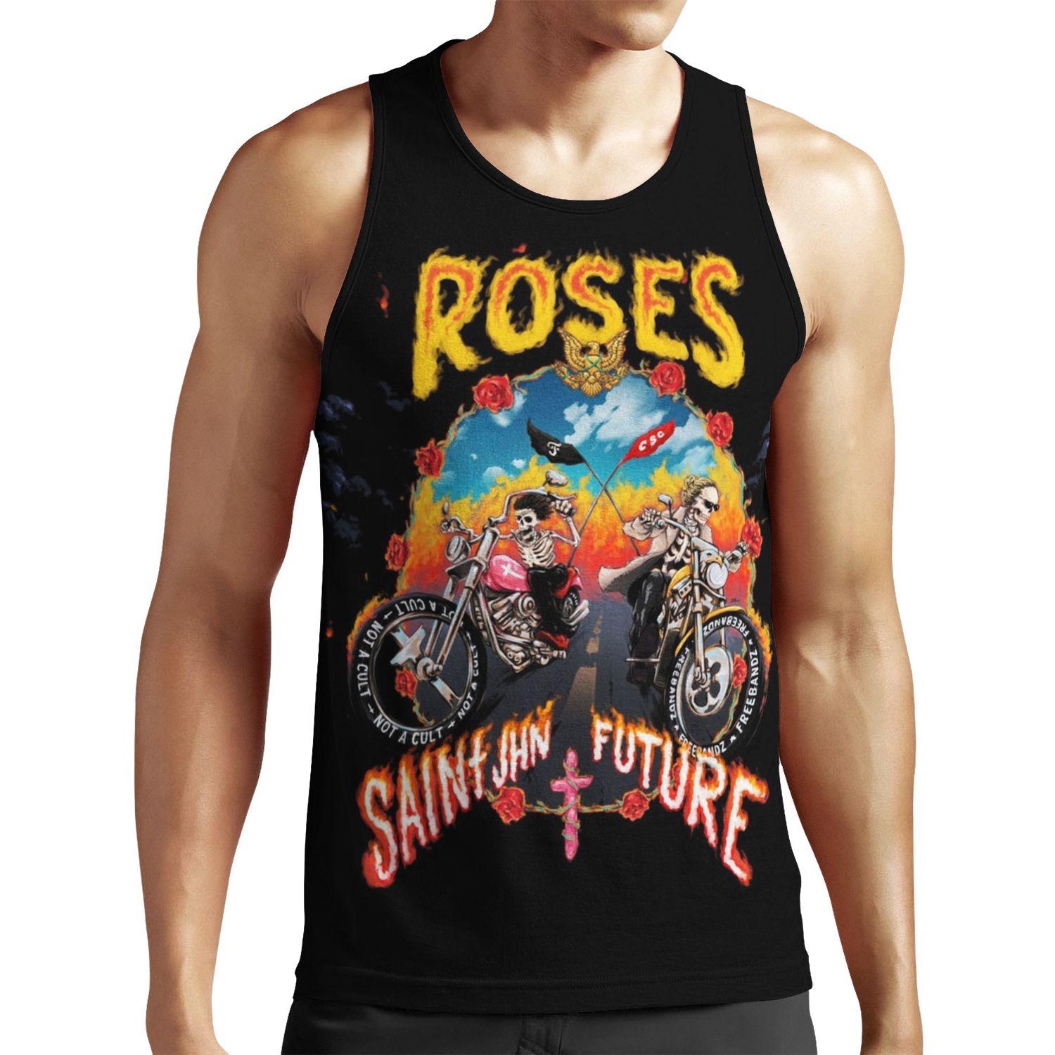 Saint Jhn Future Roses Tour 2020 Malamselasa All-over-print Unisex Tank Top