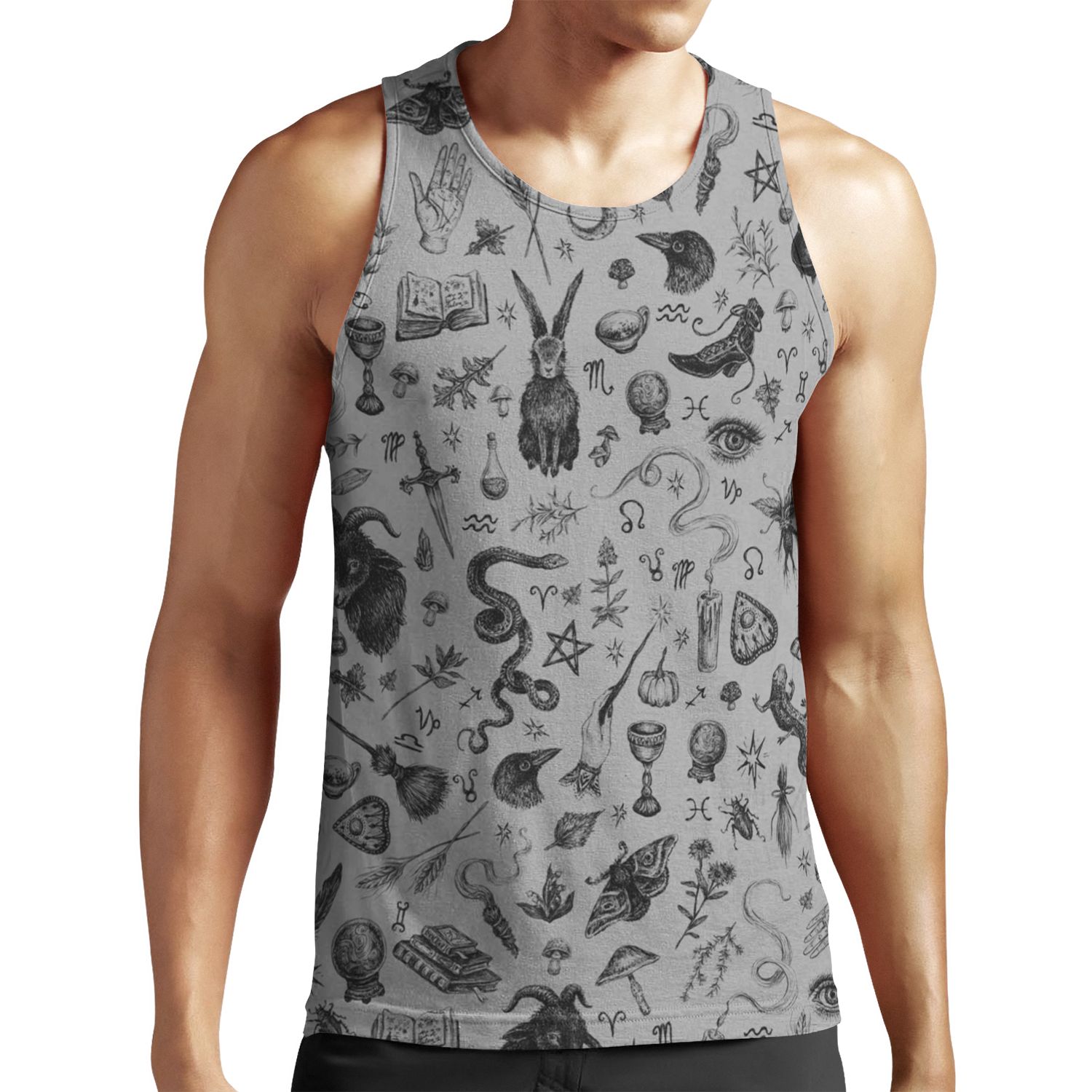 Salem Witch All-over-print Unisex Tank Top