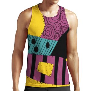 Sally Patchwork Dress All-over-print Unisex Tank Top
