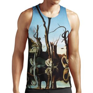 Salvador Dali Swans Reflecting Elephants All-over-print Unisex Tank Top