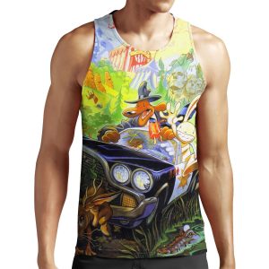 Sam And Max High Contrast All-over-print Unisex Tank Top