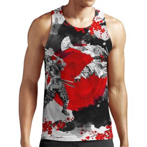 Samurai Fighting All-over-print Unisex Tank Top