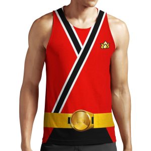 Samurai Red All-over-print Unisex Tank Top