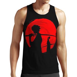 Samurai Sunset All-over-print Unisex Tank Top