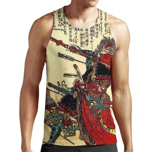 Samurai Warrior Poster Martial Arts Face Mask All-over-print Unisex Tank Top